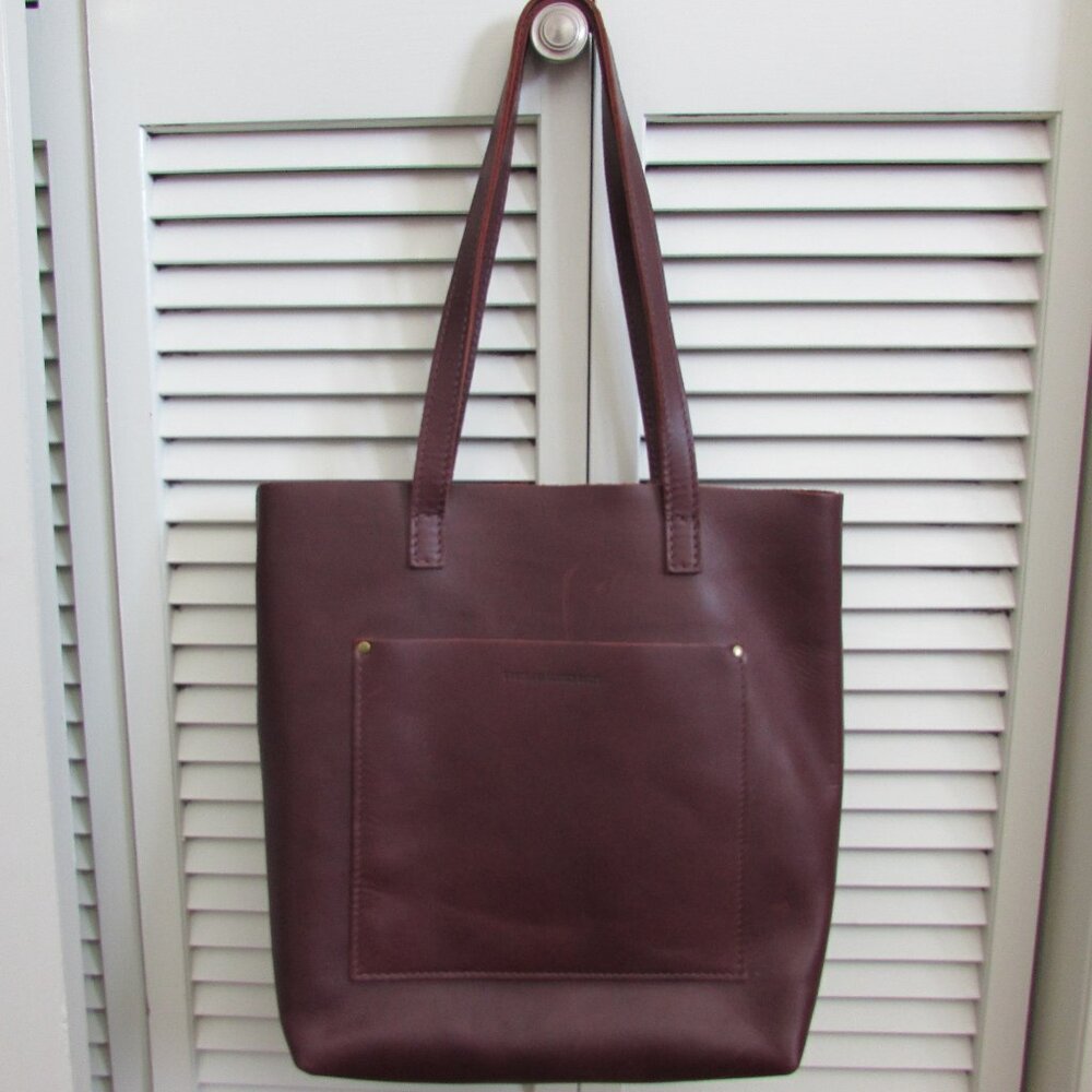 EUC Portland Leather Goods Discontinued Full Size Crossbody Tote in Cognac
